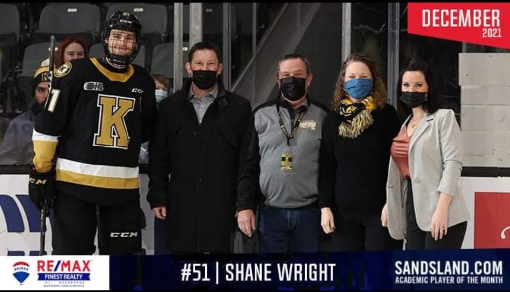 2021 December Frontenacs Academic Player of the Month
#51 Shane Wright