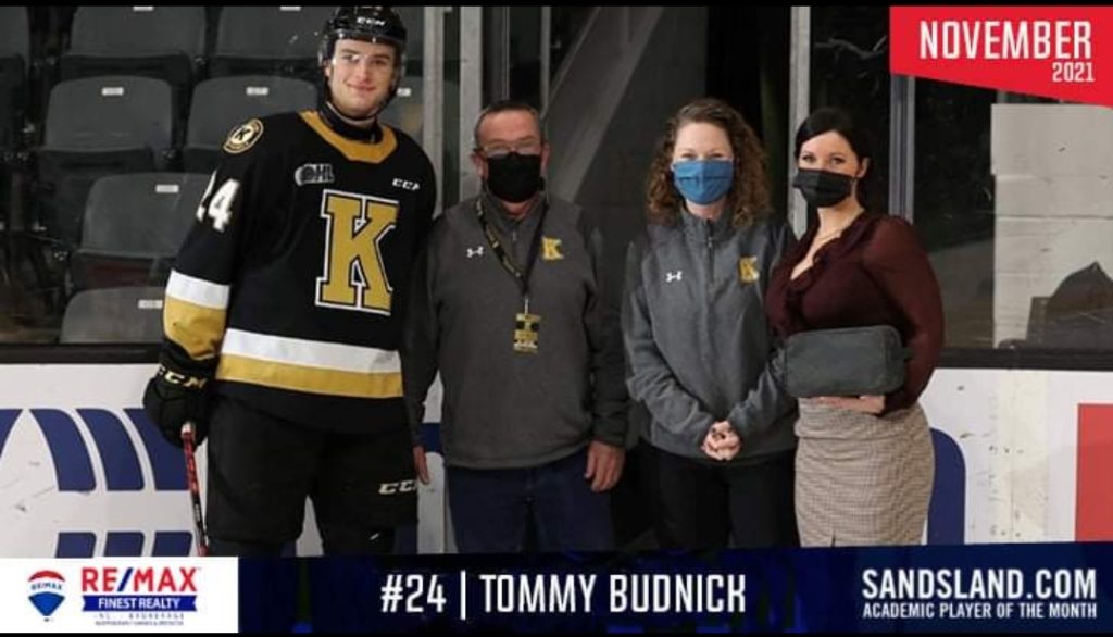 2021 November Frontenacs Academic Player of the Month
#24 Tommy Budnick
